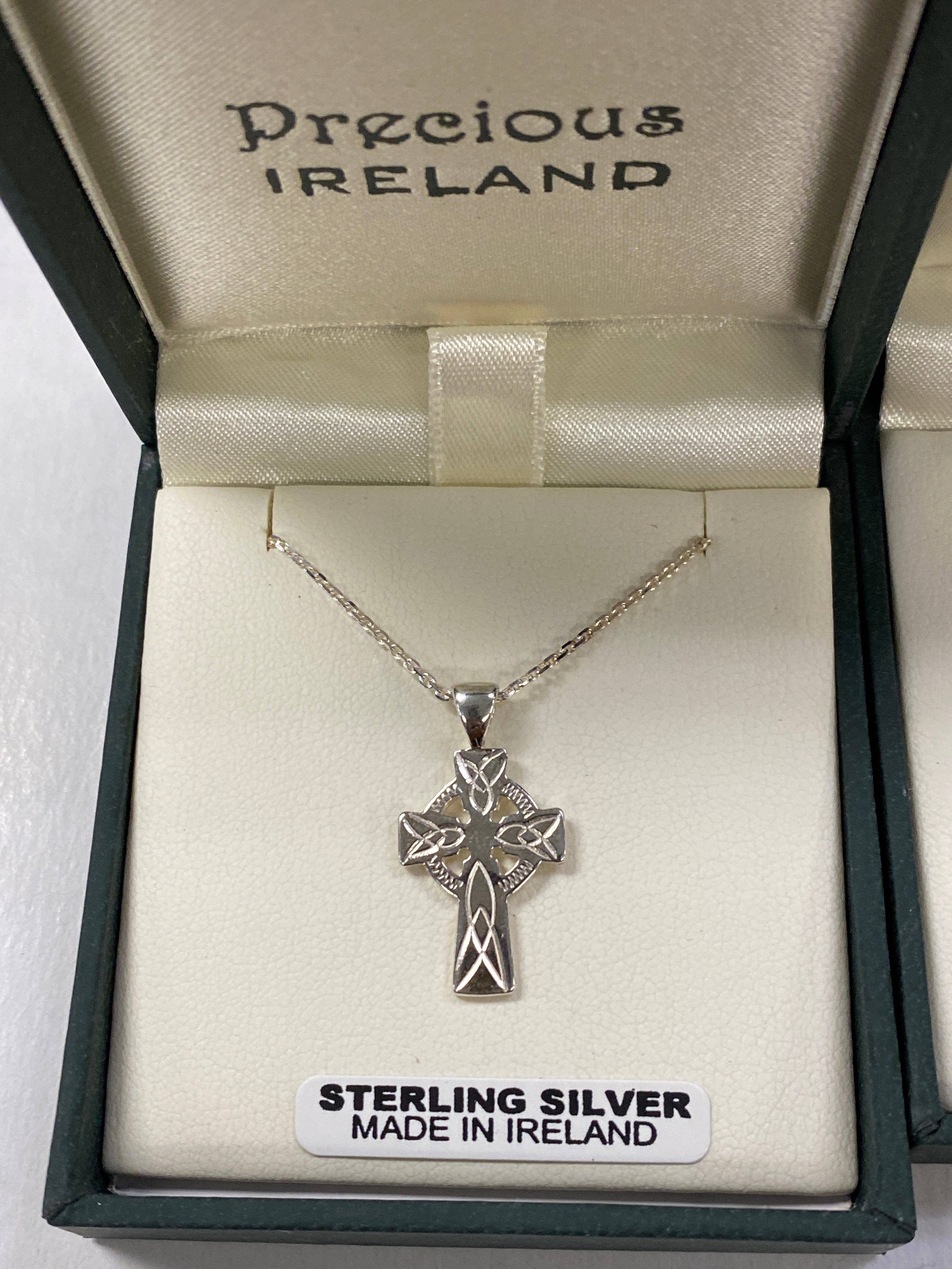 Sterling silver Celtic cross double sided SP75501