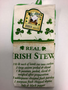 Irish stew tea towel with mitt