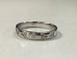 14k white gold gents trinity band with diamond size 11 #4