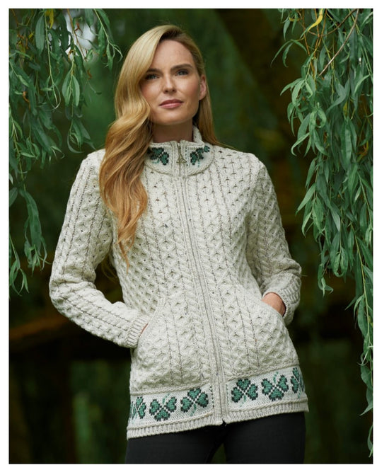 THE SHAMROCK ZIP CARDIGAN X4758