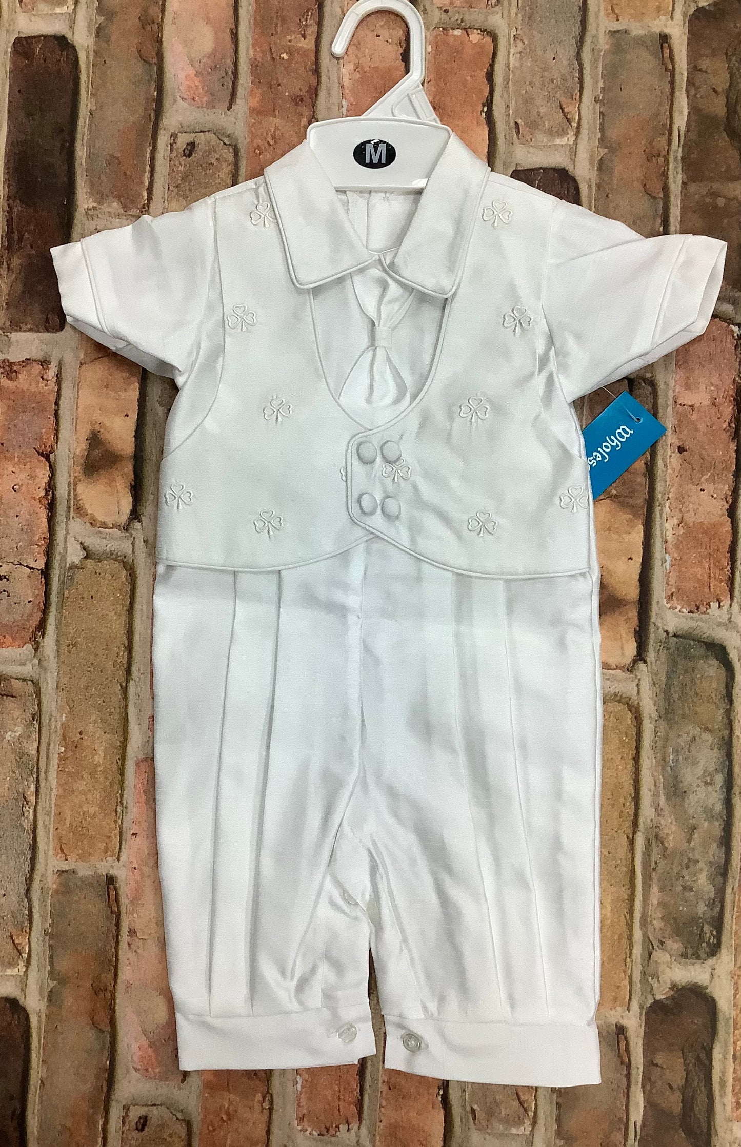 Boys Baptism outfit with Shamrocks #6986