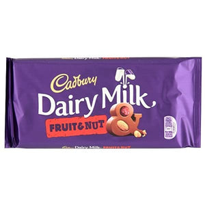 Dairy milk fruit and nut 180g