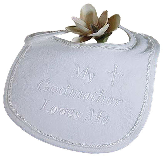 Terry Velour “My Godmother Loves Me” Bib AGMXB1