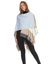 Fringed Shawl with Block Check 9224 135038