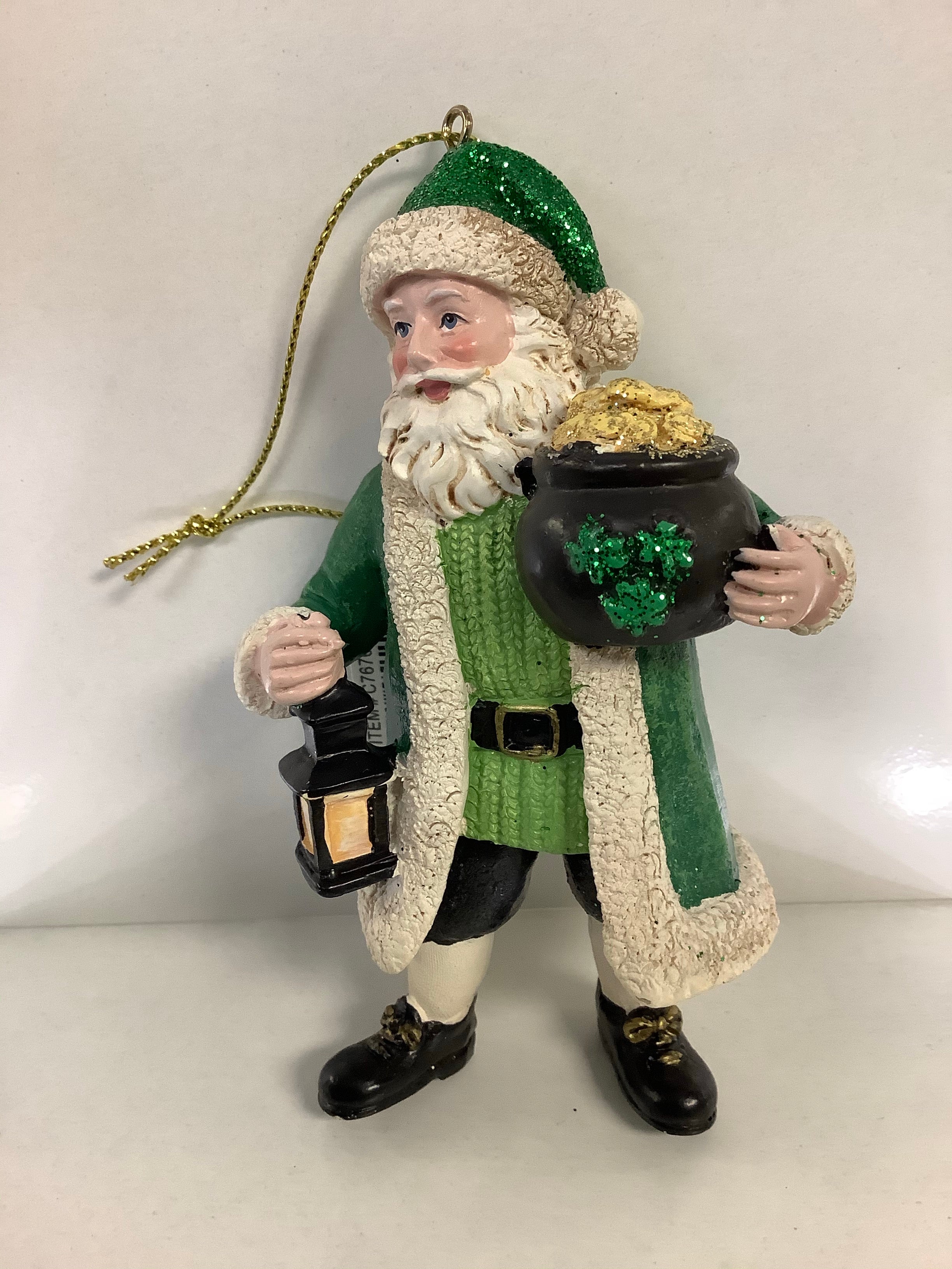 Irish Santa with Pot of Gold