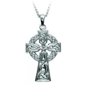 Sterling Silver Traditional Two Sided Celtic Cross C71