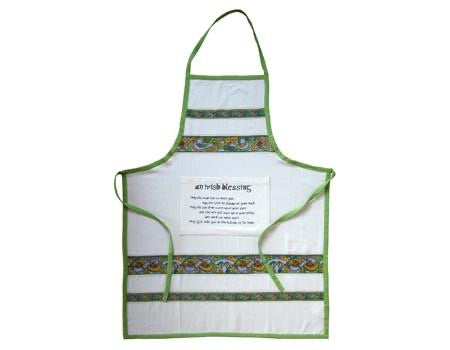 Apron with Irish Blessing on Pocket