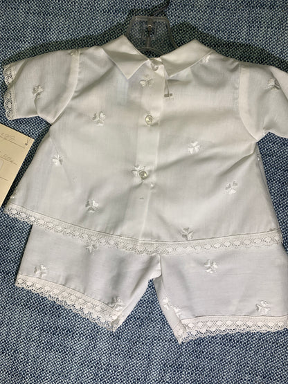 Boys 2 piece Irish Made Baptism Outfit #3g/PC