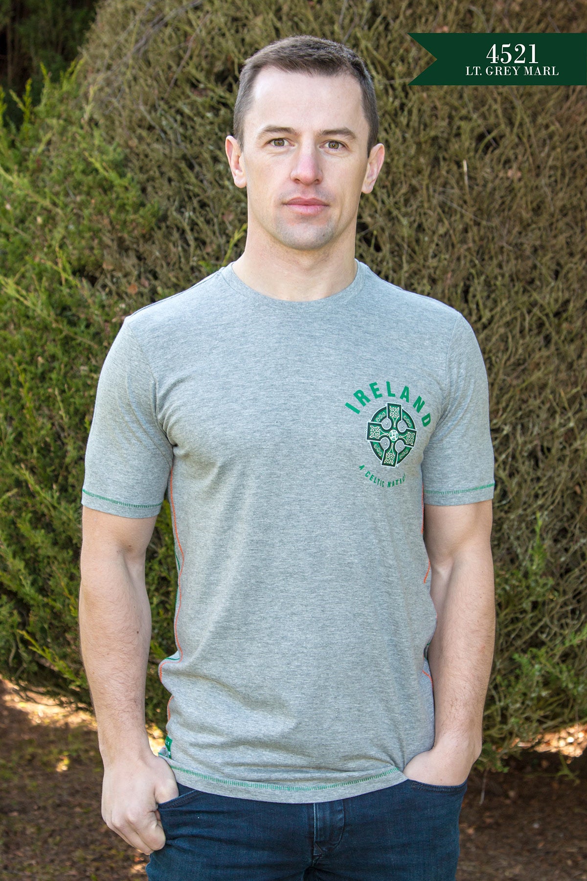 Light Grey Ireland Shirt 4521