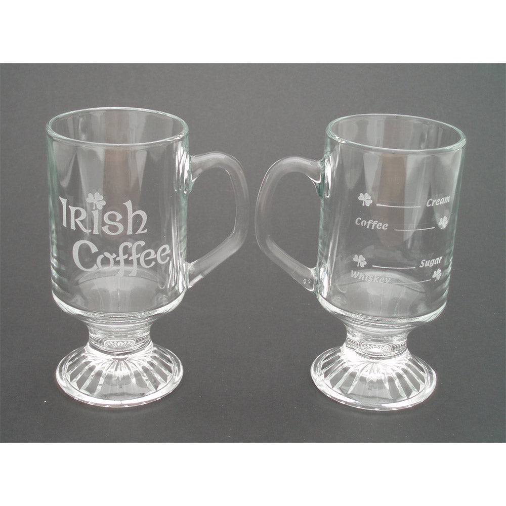 Irish coffee “recipe” mug pair - Robert Emmet 0424