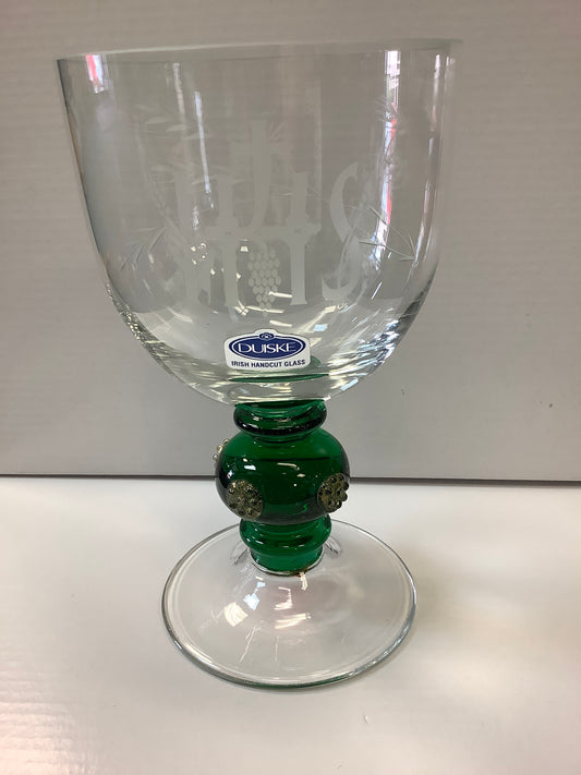 Irish handout glass chalice