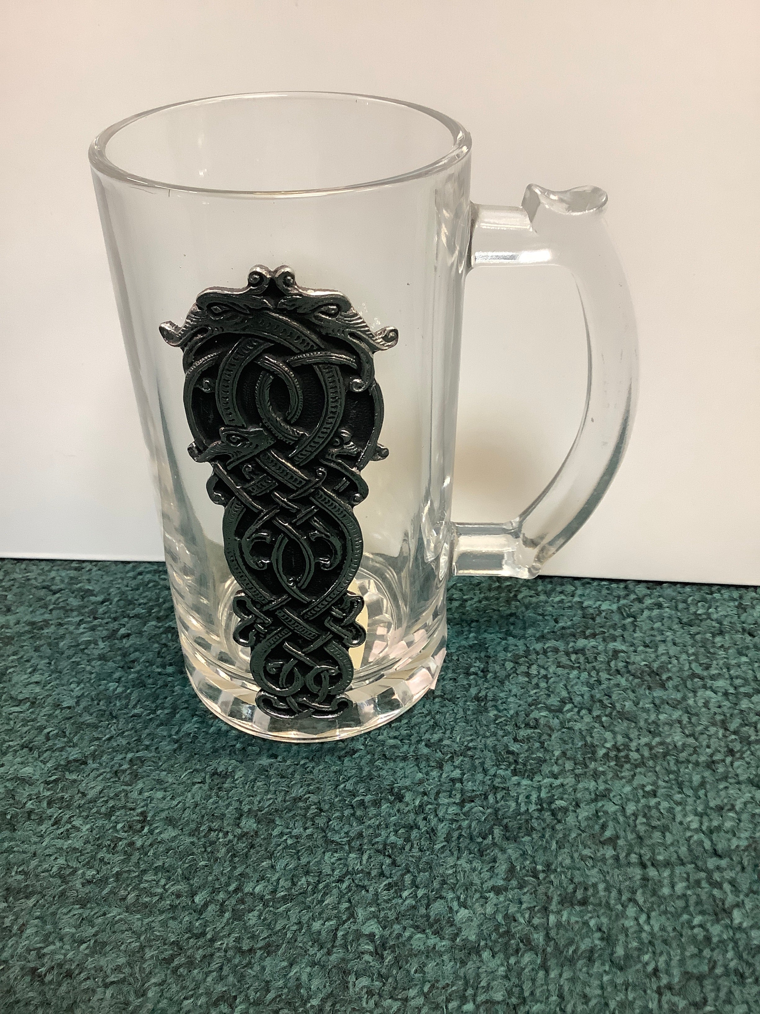 Beer stein Celtic snakes