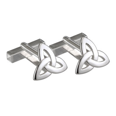 S/S TRINITY KNOT CUFFLINKS SMALL (BOXED) S6433