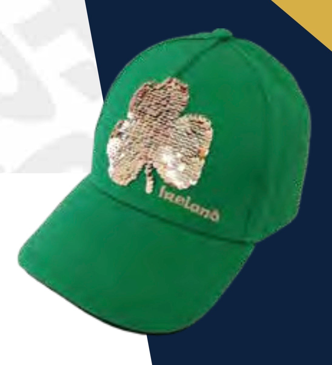 Shamrock sequin baseball cap T7538