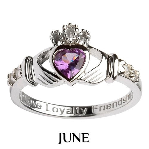 Shanore Claddagh birthstone June SL90