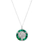 Malachite Tree of Life Trinity Knot Circle Pendant SKU: SP2286