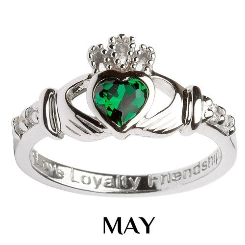 Shanore Claddagh birthstone May SL90