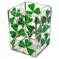 SHAMROCK GLASS PILLAR CANDLE Code: BOE739