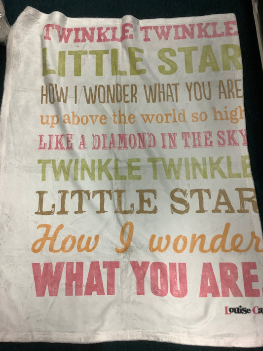 Twinkle twinkle little star fleece blanket