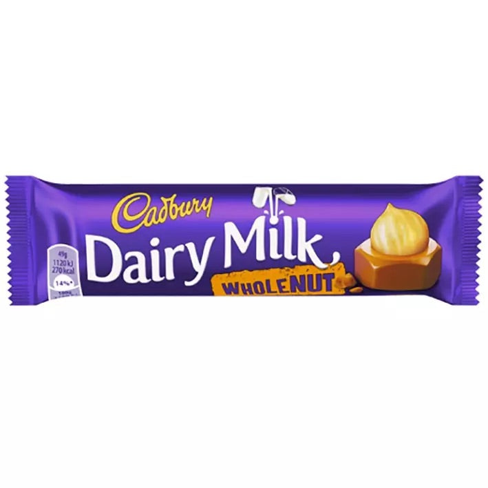 Cadbury dairy milk whole nut 45g
