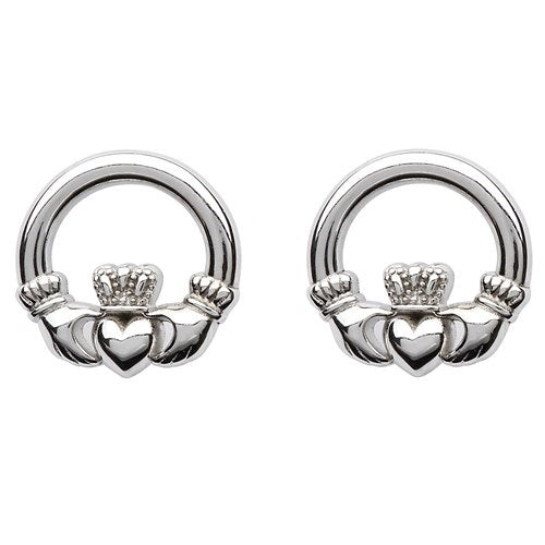 SS Claddagh stud Earrings SE2119