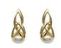 10kt Gold Trinity Pearl Earrings 10E641