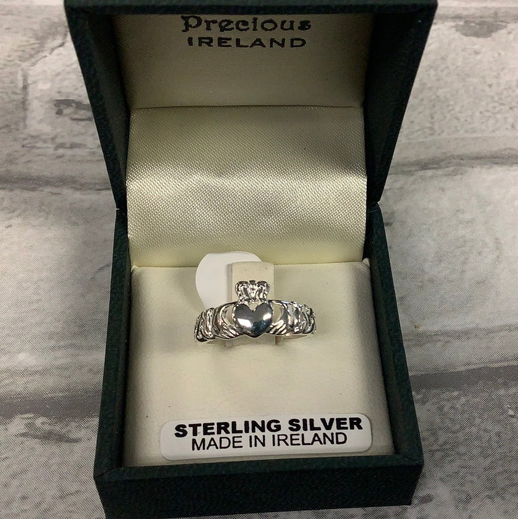 Sterling silver Celtic Claddagh 708