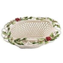 Winter Flower Basket Belleek 4608