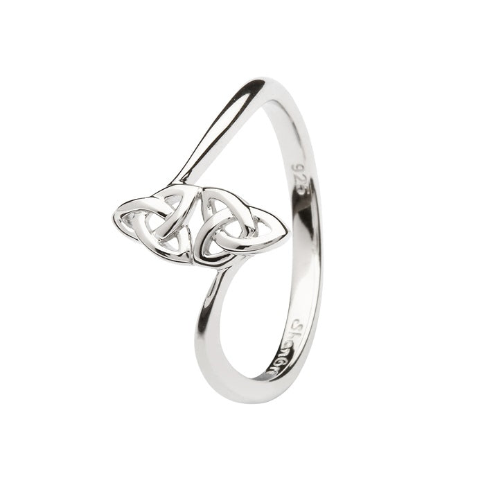 Sterling Silver Double Trinity Ring SL109