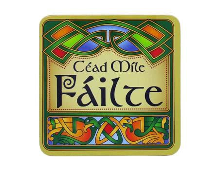 Irish cork back coasters