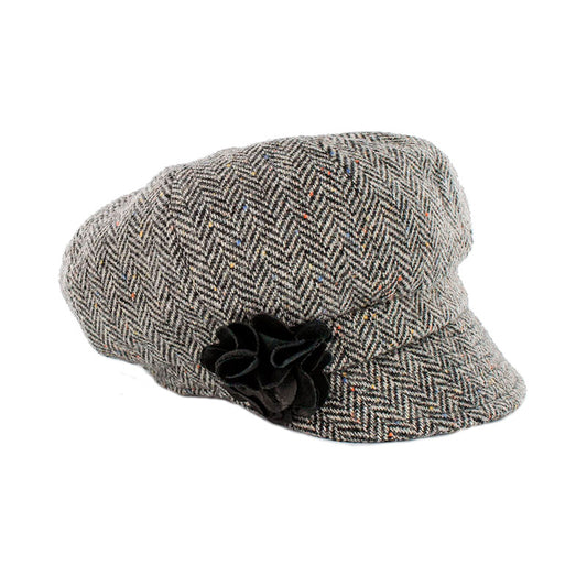 Mucros ladies newsboy cap 1