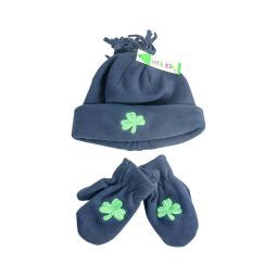 BABY FLEECE CAP & MITTENS SET boe128