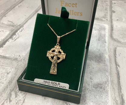 10K Celtic Cross Crucifix MA57CX