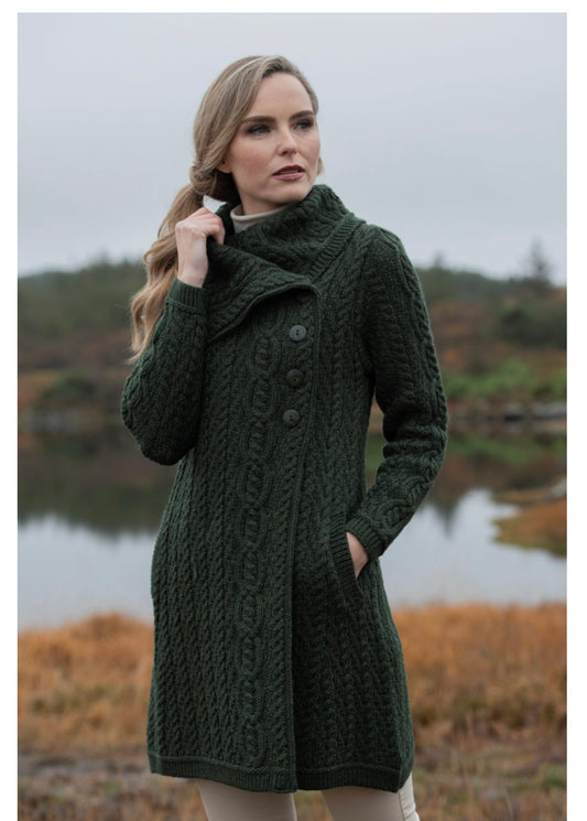 THE BURREN CHUNKY COLLAR COAT X4416