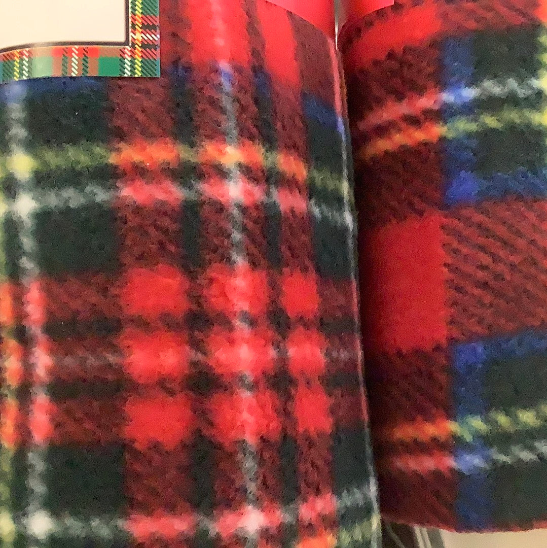 Tartan fleece blanket