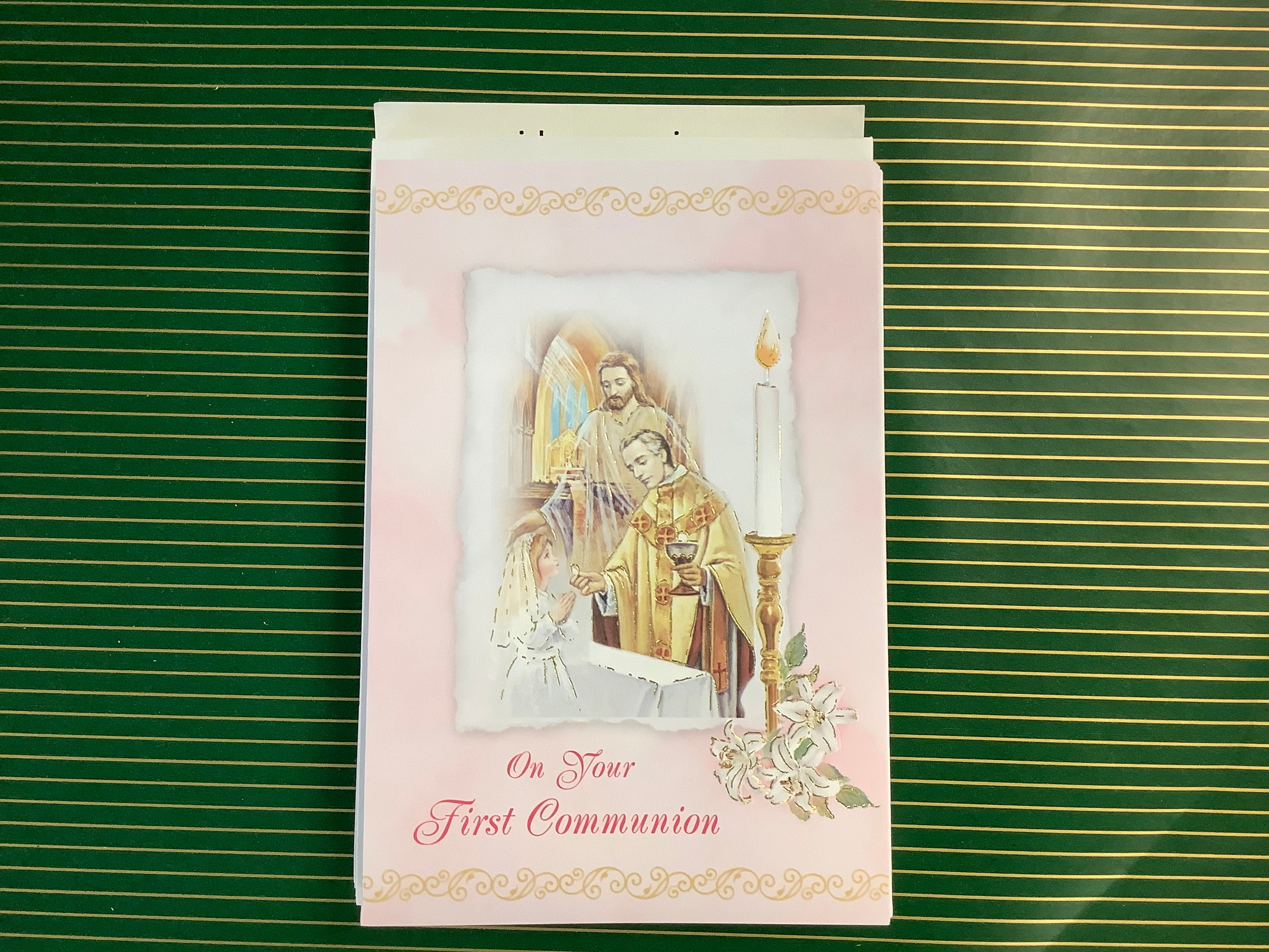 Girl First communion card