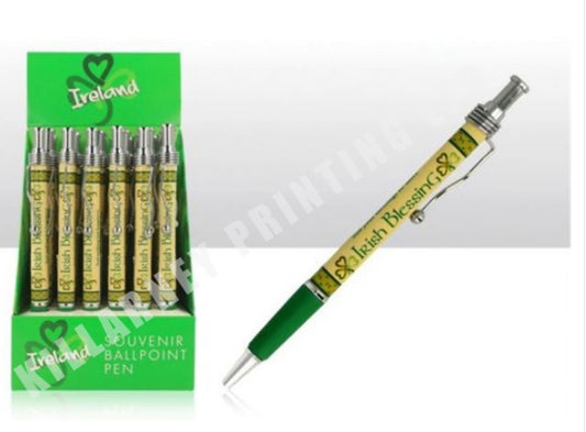 IRISH BLESSING WAVY CLIP PEN REF: 75237