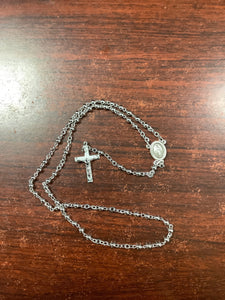 3mm sterling silver rosary 1-3L/G