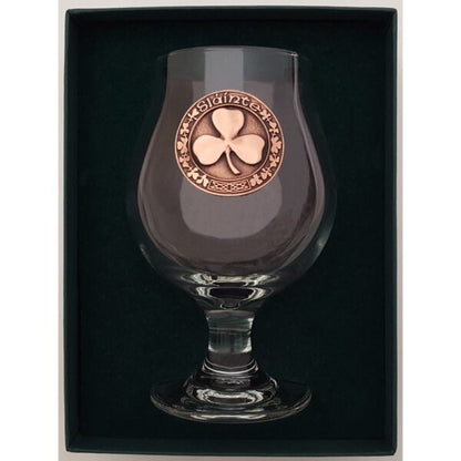 Belgian Craft Beer Glass / Shamrock Pewter