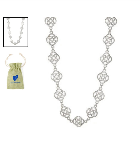 SILVER CELTIC KNOT NECKLACE ttn375