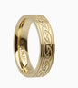 Celtic Waves Wedding Ring – Narrow