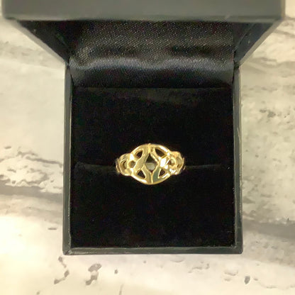 10k Celtic knot ring