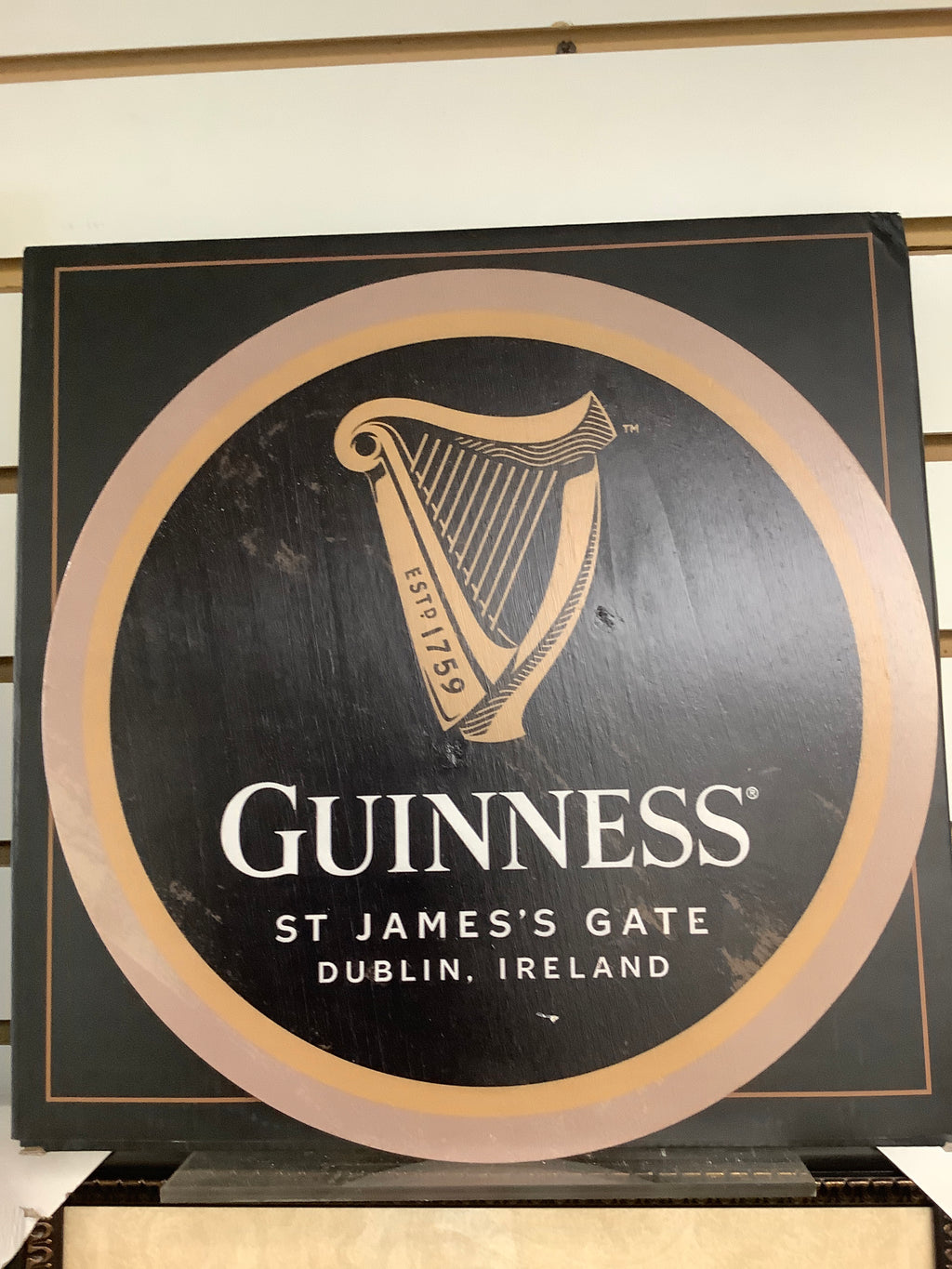 Guinness wood wall plaque