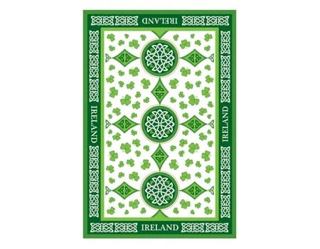 Scattered shamrocks tea towel