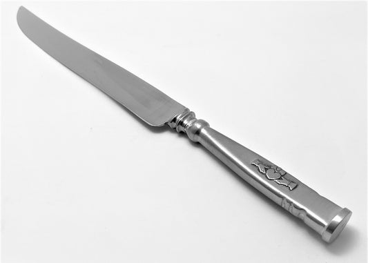 Mullingar pewter claddagh cake knife and sever