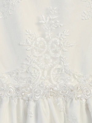 Corded embroidery lace on tulle SP164