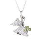 SS SW Hope Angel Shamrock Pendant SW212 Made By Shanore