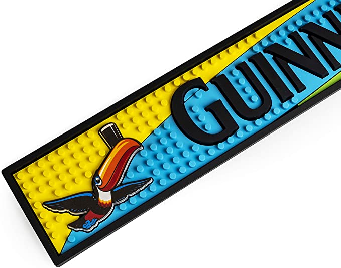 Guinness bar mat - colorful toucan