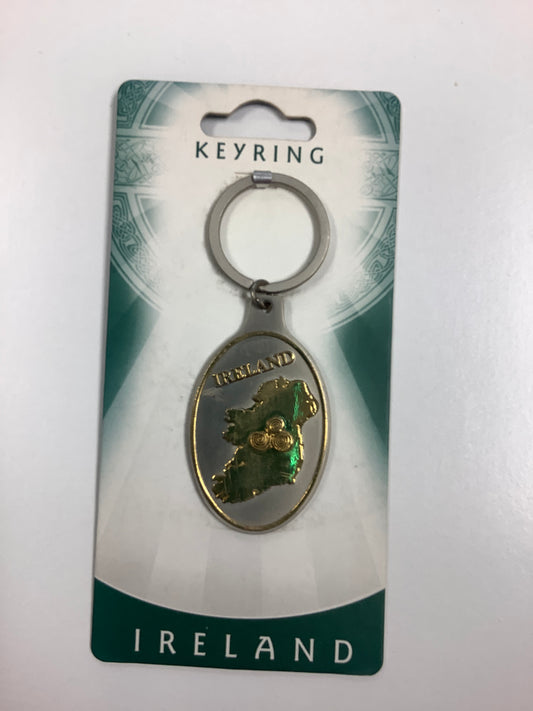 Ireland map keychain