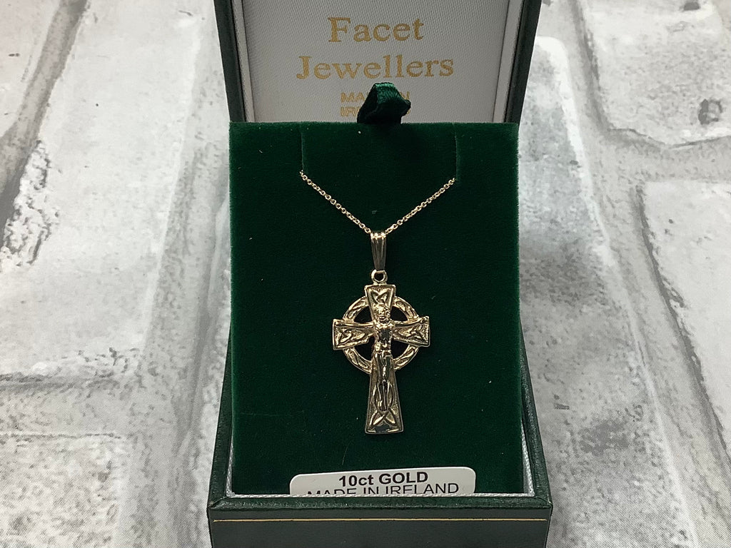 10K Celtic Cross Crucifix MA57CX